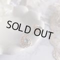 【malle la brocante】11月誕生石/宝石質スカイブルートパーズとヴィンテージパールのドロップピアス/痛みにくいイヤリング