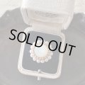 【malle la brocante】サージカルステンレス　マザーオブパールとヴィンテージパールのラウンドリング/金属アレルギー対応