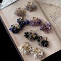 【malle la brocante】サージカルステンレス　天然石とアンティークビーズの着せ替えフープピアス/イヤリング/金属アレルギー対応