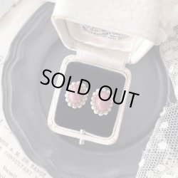 画像1: 【malle la brocante】シリシャスシストとヴィンテージパールのオーバルピアス/痛みにくいイヤリング