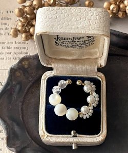 画像22: 【malle la brocante】2種の天然石とヴィンテージビーズのイヤーカフ（片耳用・1本売り）