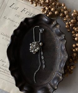 画像8: 【malle la brocante】ステンレス製　淡水パールとヴィンテージパールのつぶつぶイヤーカフ（片耳用）/金属アレルギー対応