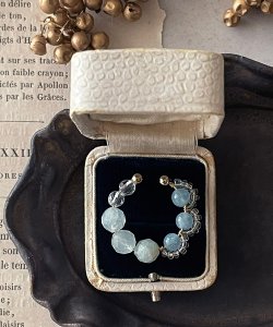 画像17: 【malle la brocante】2種の天然石とヴィンテージビーズのイヤーカフ（片耳用・1本売り）