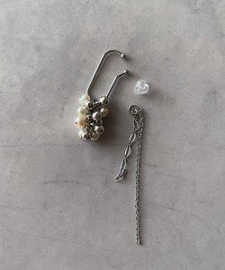 画像9: 【malle la brocante】ステンレス製　淡水パールとヴィンテージパールのつぶつぶイヤーカフ（片耳用）/金属アレルギー対応