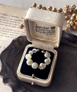 画像24: 【malle la brocante】2種の天然石とヴィンテージビーズのイヤーカフ（片耳用・1本売り）