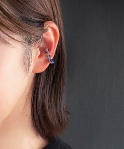 画像11: 【malle la brocante】2種の天然石とヴィンテージビーズのイヤーカフ（片耳用・1本売り）