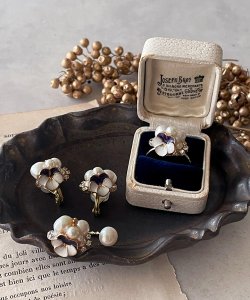 画像12: 【malle la brocante】淡水パールとビオラのbijouピアスOR真鍮痛みにくいイヤリング