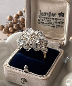 画像5: 【malle la brocante】サージカルステンレス　アンティークビーズとチェコビーズのブーケリング/金属アレルギー対応