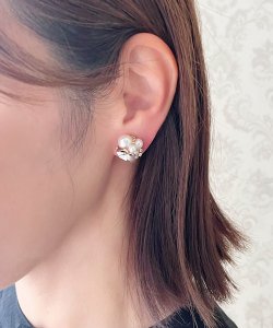 画像11: 【malle la brocante】淡水パールとビオラのbijouピアスOR真鍮痛みにくいイヤリング