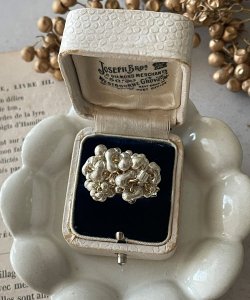 画像10: 【malle la brocante】サージカルステンレス　アンティークビーズとチェコビーズのブーケリング/金属アレルギー対応