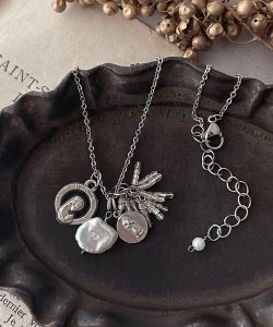 画像2: 【malle la brocante】聖母マリア　ヴィンテージメダイの着せ替えネックレス/金属アレルギー対応