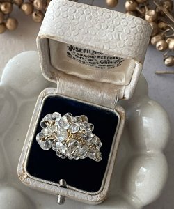 画像7: 【malle la brocante】サージカルステンレス　アンティークビーズとチェコビーズのブーケリング/金属アレルギー対応