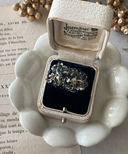 画像4: 【malle la brocante】サージカルステンレス　アンティークビーズとチェコビーズのブーケリング/金属アレルギー対応