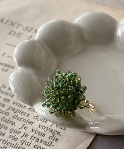 画像11: 【malle la brocante】サージカルステンレス　ヴィンテージビーズのつぶつぶフラワーリング/金属アレルギー対応