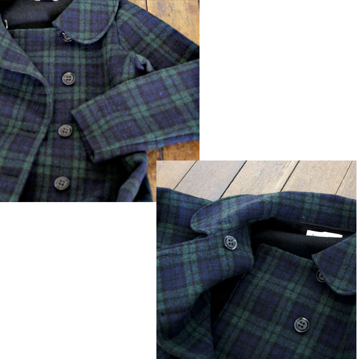 Almoir cemented black watch wool stain color coat 38 size - Women's Casual & Functional Jackets - Polyester