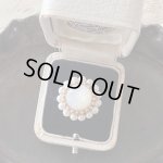 画像: 【malle la brocante】サージカルステンレス　マザーオブパールとヴィンテージパールのラウンドリング/金属アレルギー対応