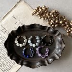 画像: 【malle la brocante】2種の天然石とヴィンテージビーズのイヤーカフ（片耳用・1本売り）