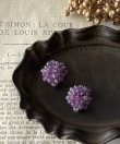 画像31: 【malle la brocante】古いビーズと天然石のつぶつぶフラワーピアスOR真鍮痛みにくいイヤリング