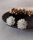 画像5: 【malle la brocante】古いビーズと天然石のつぶつぶフラワーピアスOR真鍮痛みにくいイヤリング