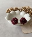 画像12: 【malle la brocante】古いビーズと天然石のつぶつぶフラワーピアスOR真鍮痛みにくいイヤリング