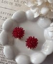 画像25: 【malle la brocante】ヴィンテージビーズのつぶつぶフラワーピアスOR真鍮痛みにくいイヤリング