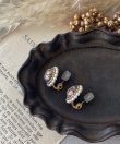 画像13: 【malle la brocante】コッパーストーンとヴィンテージパールのラウンドピアスOR真鍮痛みにくいイヤリング