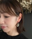 画像16: 【malle la brocante】天然石とヴィンテージメダイの着せ替えフープピアス/イヤリング/金属アレルギー対応