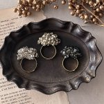 画像: 【malle la brocante】サージカルステンレス　アンティークビーズとチェコビーズのブーケリング/金属アレルギー対応