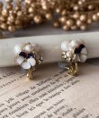 画像7: 【malle la brocante】淡水パールとビオラのbijouピアスOR真鍮痛みにくいイヤリング