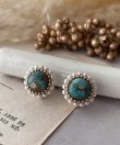画像14: 【malle la brocante】コッパーストーンとヴィンテージパールのラウンドピアスOR真鍮痛みにくいイヤリング