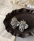 画像14: 【malle la brocante】天然石とヴィンテージメダイの着せ替えフープピアス/イヤリング/金属アレルギー対応