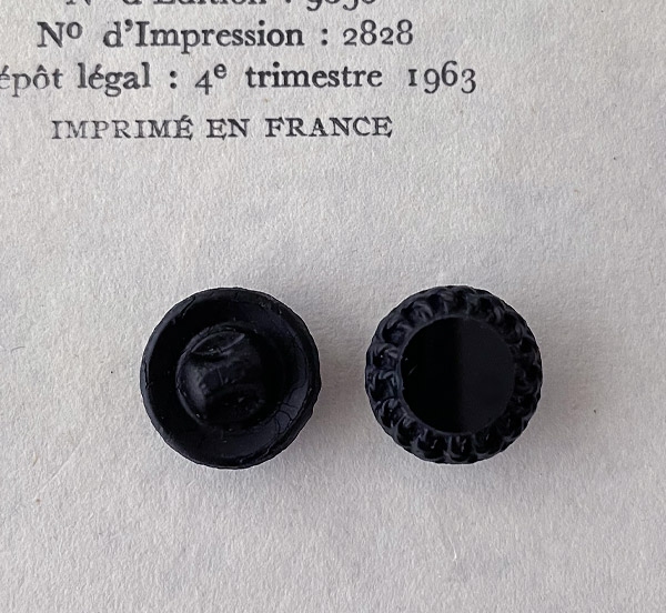 画像3: 【13mm】1960年代前半　シャネル（Chanel）ビンテージボタン　matblack